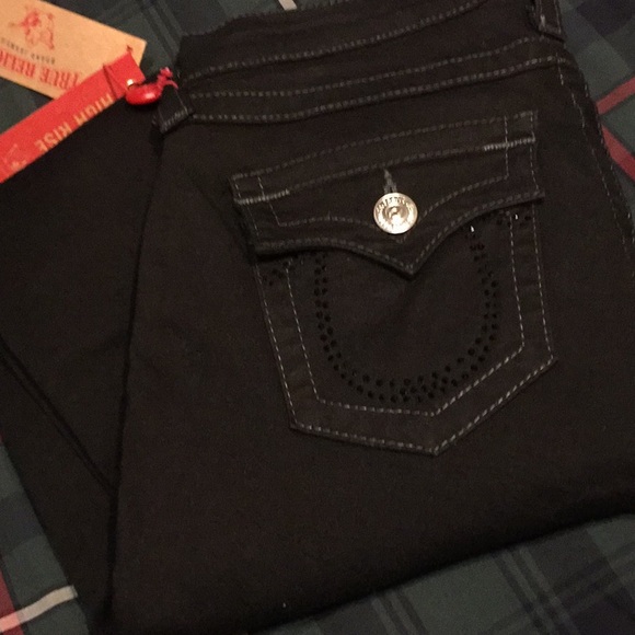 100% AUTHENTIC BLACK TRUE RELIGION DENIMS - Picture 2 of 7